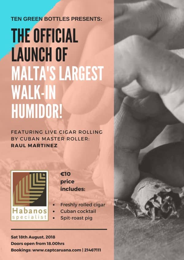 Raul Martinez TGB Humidor Launch Flyer Main