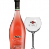 martini royale rosato glass 75cl