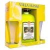 villa massa limoncello 75cl glasses gift pack