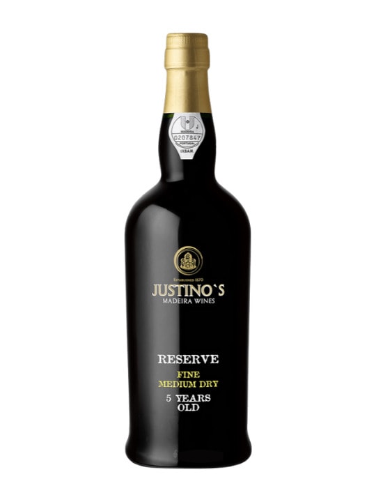 justinos reserve fine medium dry 5 yo madeira 70cl