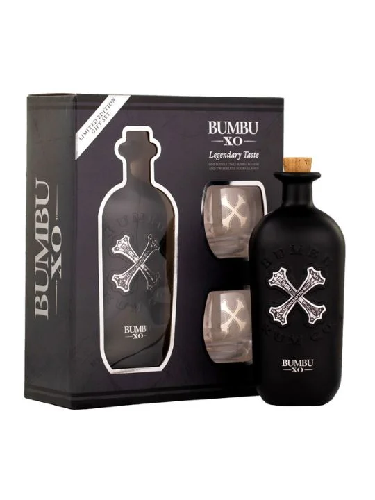 bumbu xo 70cl 2 glass set