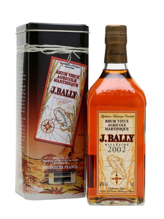 j bally rhum 2002 vintage 70cl