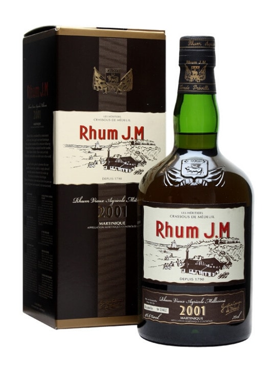 jm rhum rum 2001 70cl