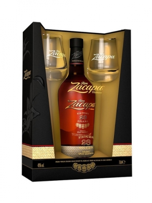 Ron Zacapa 23 Years old Gift Box + Glasses 70cl