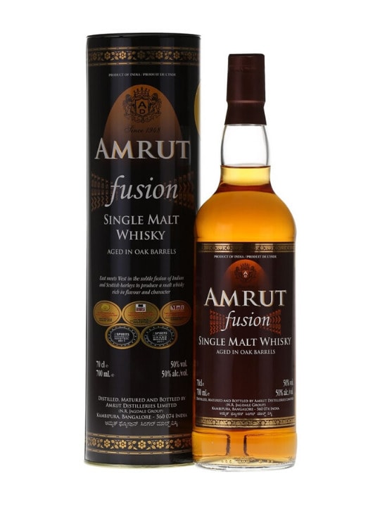 Amrut Fusion Indian Single Malt Whisky 50% 70cl