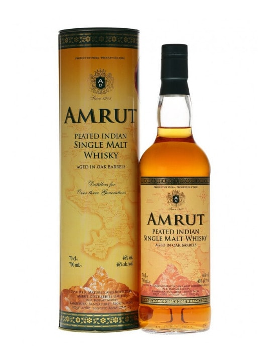 amrut peated indian single malt 46 70cl