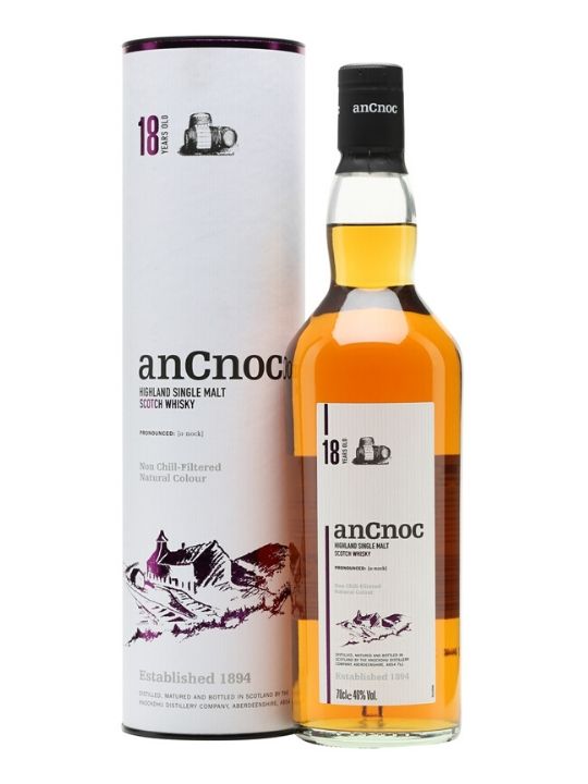 ancnoc 18 yo single malt whisky 70cl