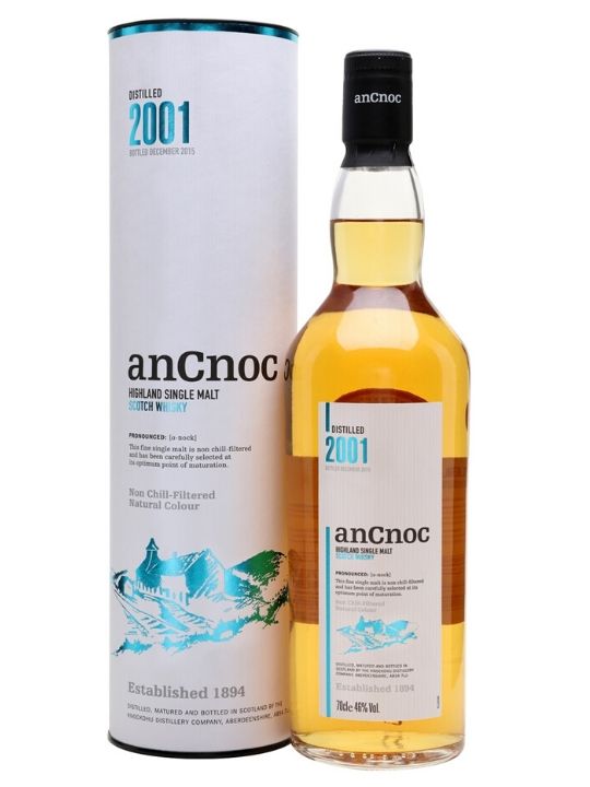 ancnoc 2001 vintage single malt whisky 70cl