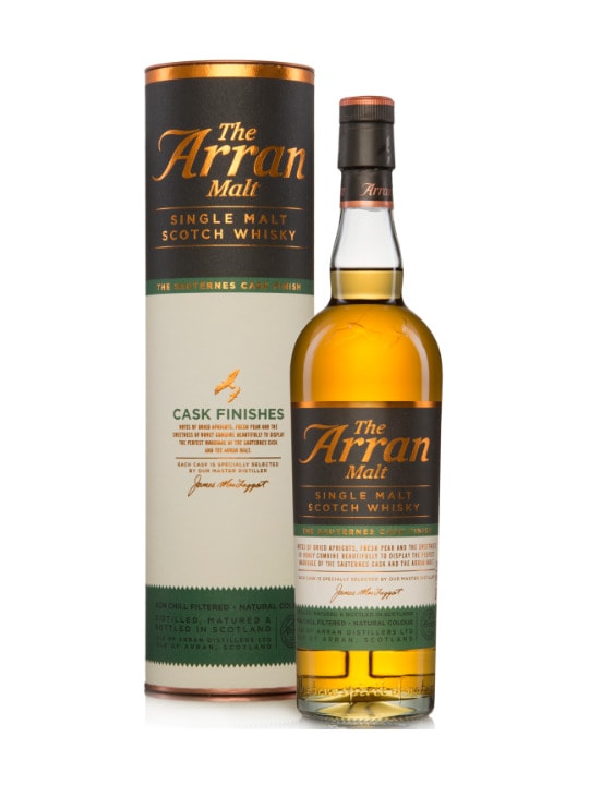 arran sauternes cask finish single malt whisky 70cl