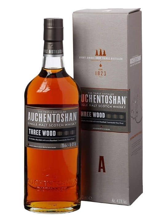 auchentoshan three wood single malt whisky 70cl