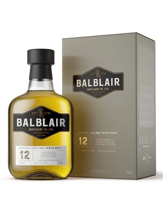 balblair 12 yo single malt whisky 70cl