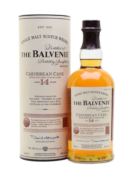 balvenie carribean cask 14 yo single malt whisky 70cl