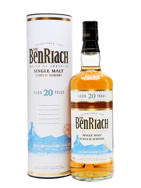 benriach 20 yo single malt 70cl