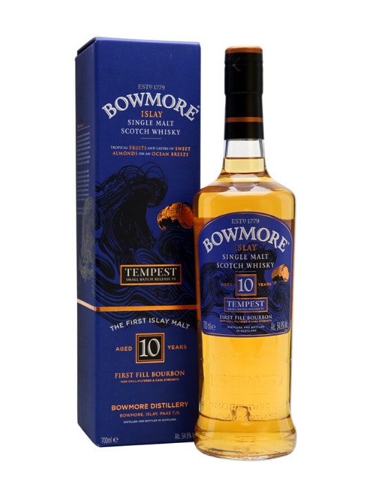 bowmore 10 yo tempest single malt whisky 70cl
