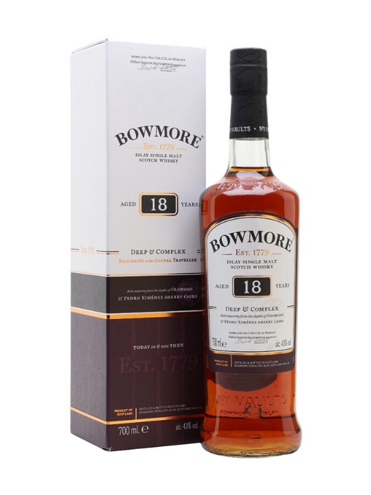 bowmore 18 yo single malt whisky 70cl