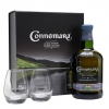 coonemara peated age malt whiskey 70cl glasses