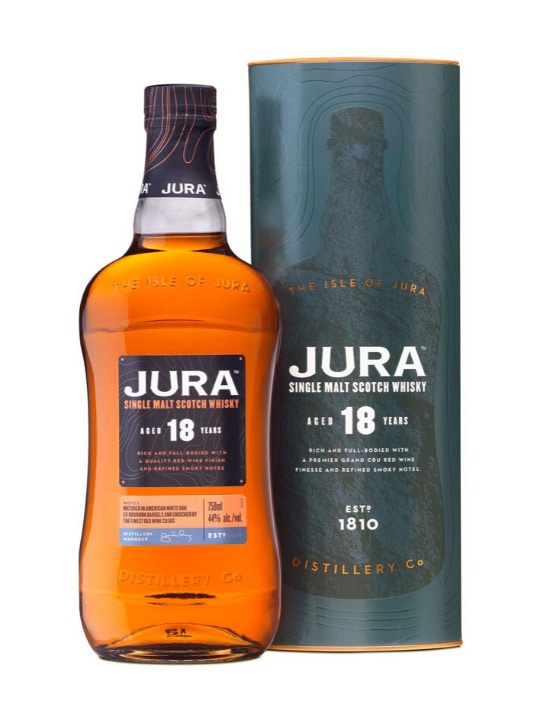 isle of jura 18 yo single malt whisky 70cl