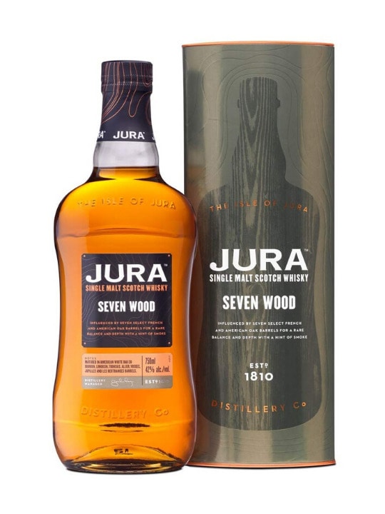 isle of jura seven wood single malt whisky 70cl