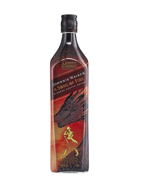 johnnie walker whisky a song of fire game of thrones 70cl