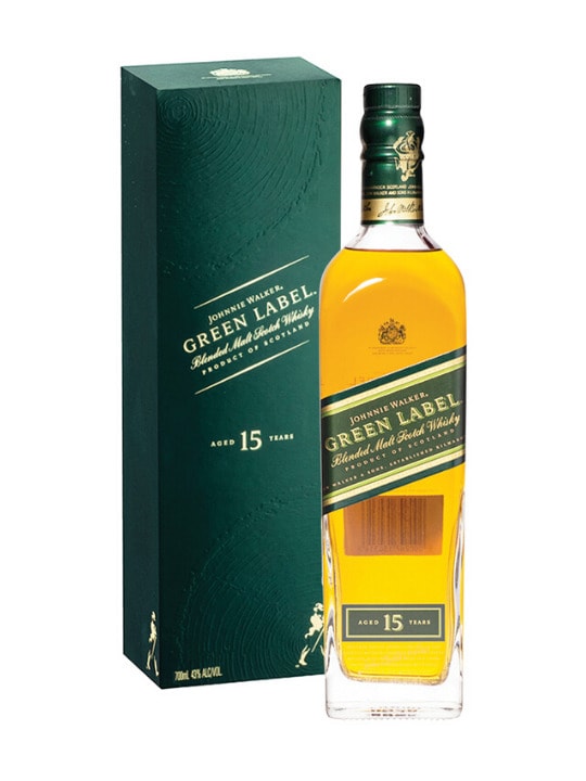 johnnie walker whisky green label scotch 70cl