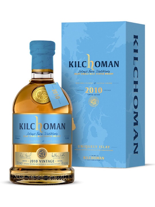 kilchoman 2010 vintage single malt whisky 70cl