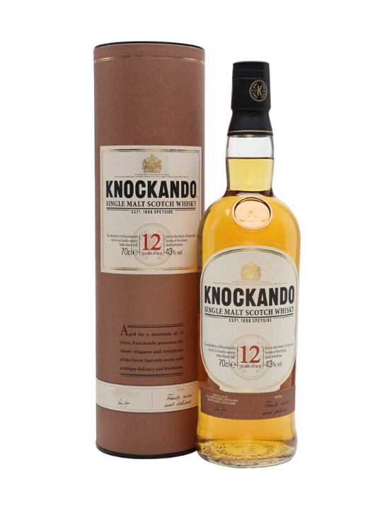 knockando 12 yo single malt whisky 70cl