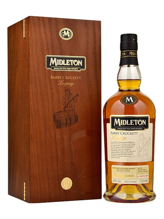 midleton barry crockett legacy single pot still irish whiskey 70cl