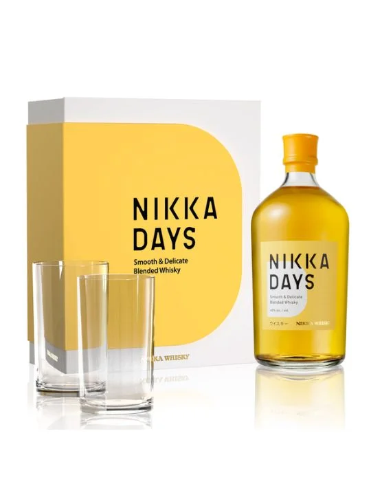 nikka days 70cl coffret 2 glasses