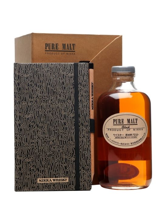 nikka pure malt black gift box whisky 50cl