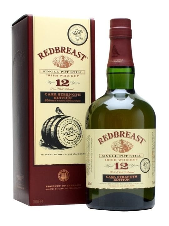 redbreast 12 yo cask strenght edition 58.6 single pot still 70cl