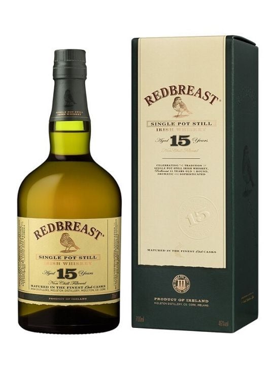 redbreast 15 yo single pot still irish whiskey 70cl