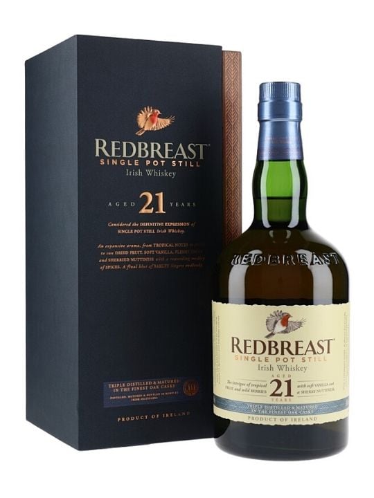redbreast 21 yo single pot still irish whiskey 70cl