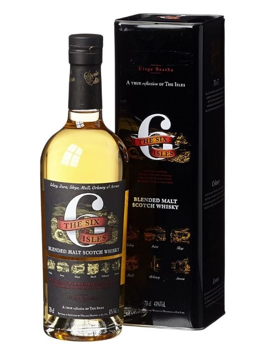 six isles blended malt scotch whisky 70cl