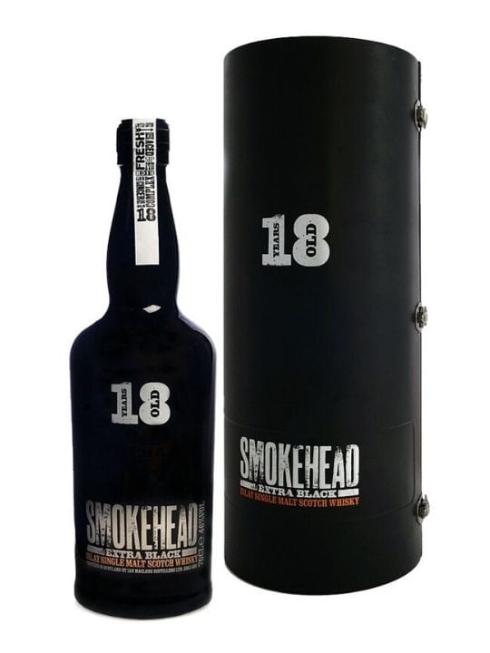 smokehead extra black 18 yo islay single malt scotch whisky 70c