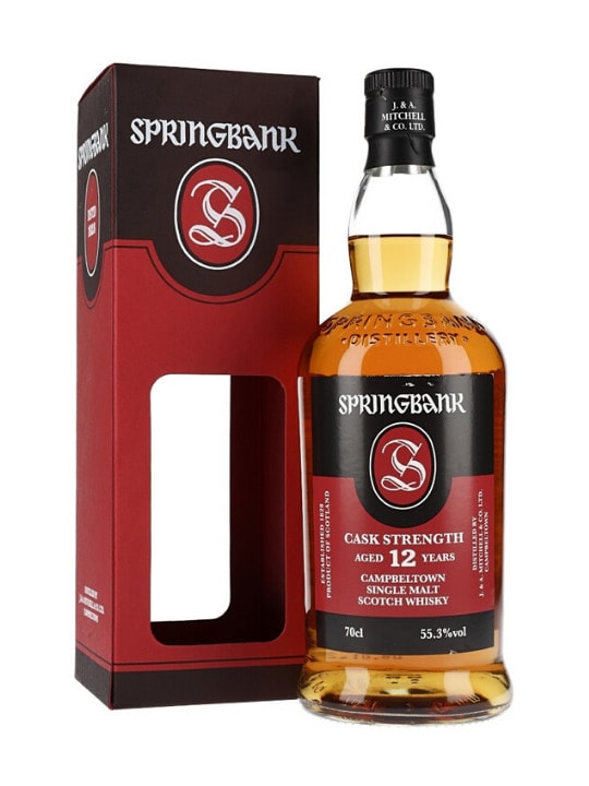 springbank 12 yo cask strenght single malt 70cl