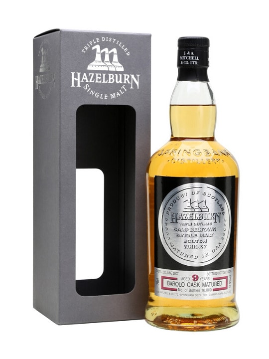 springbank hazelburn barolo cask finish 9 yo single malt 70cl