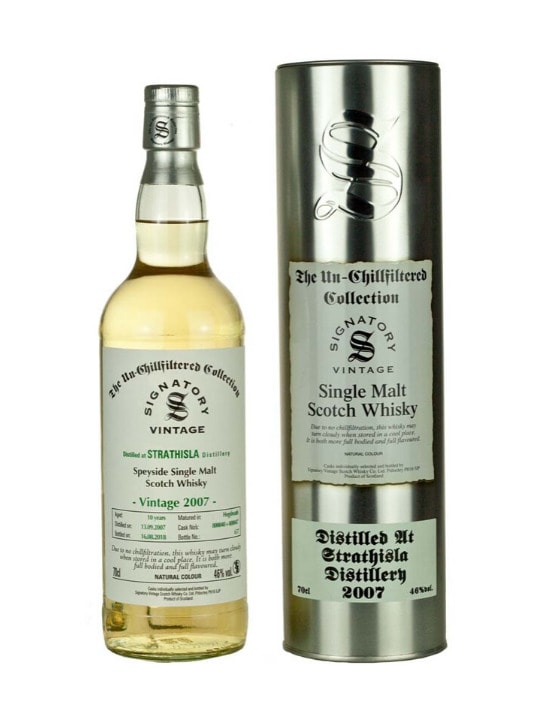 strathisla 2007 10 yo single malt whisky 70cl