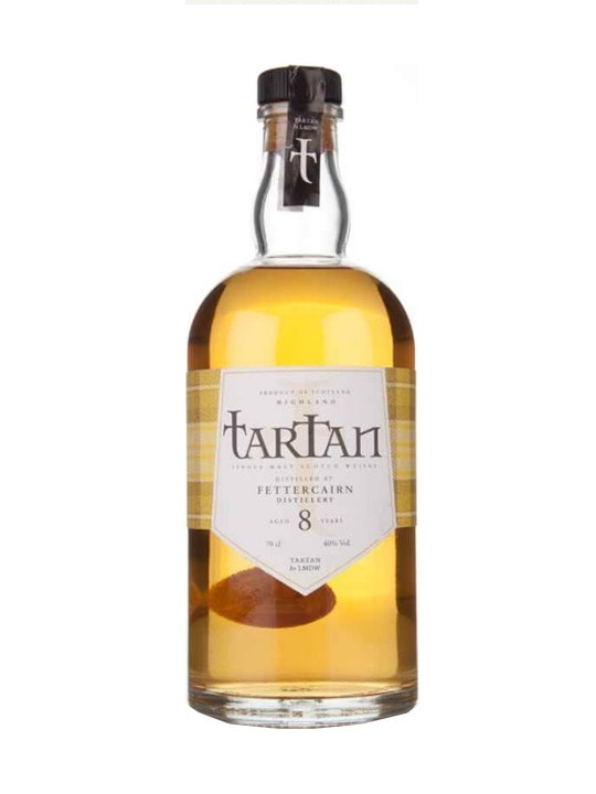 tartan fettercairn 8 yo single malt 70cl