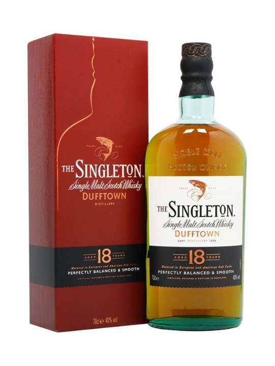 the singleton dufftown 18 yo single malt scotch whisky 70cl