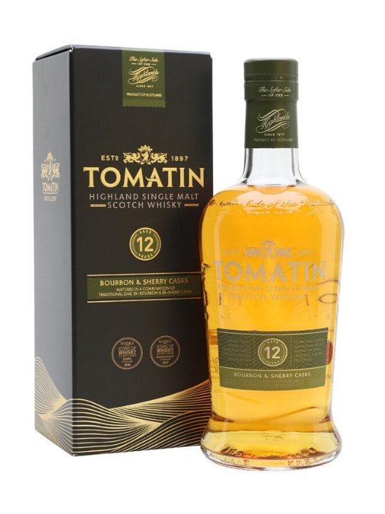 tomatin 12 yo single malt whisky 70cl