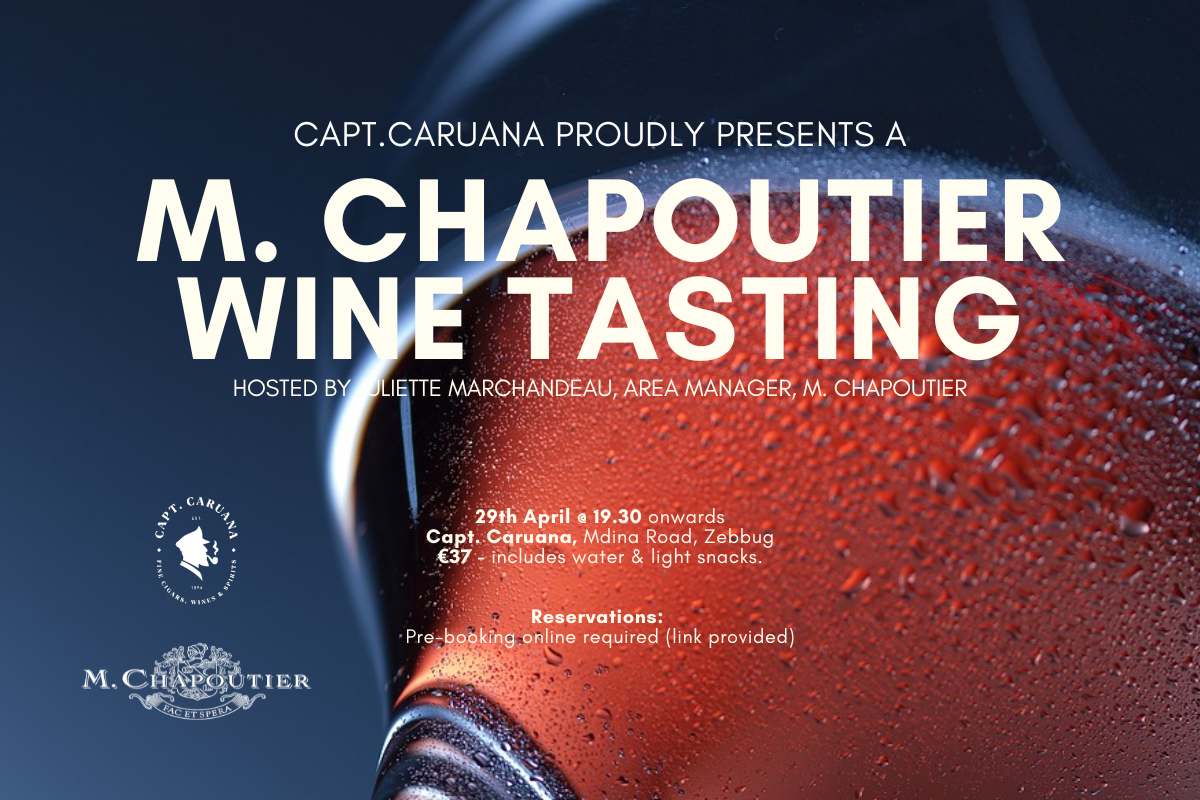 M.Chapoutier Wine Tasting 29th April