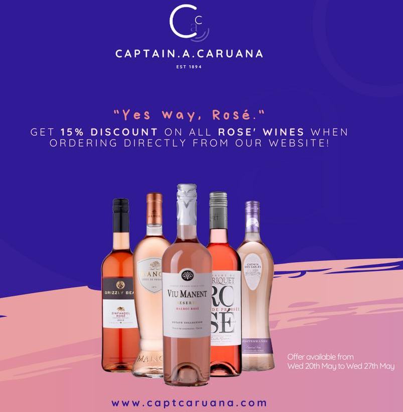 You are currently viewing Rose` Wines Promotion – 15% off
