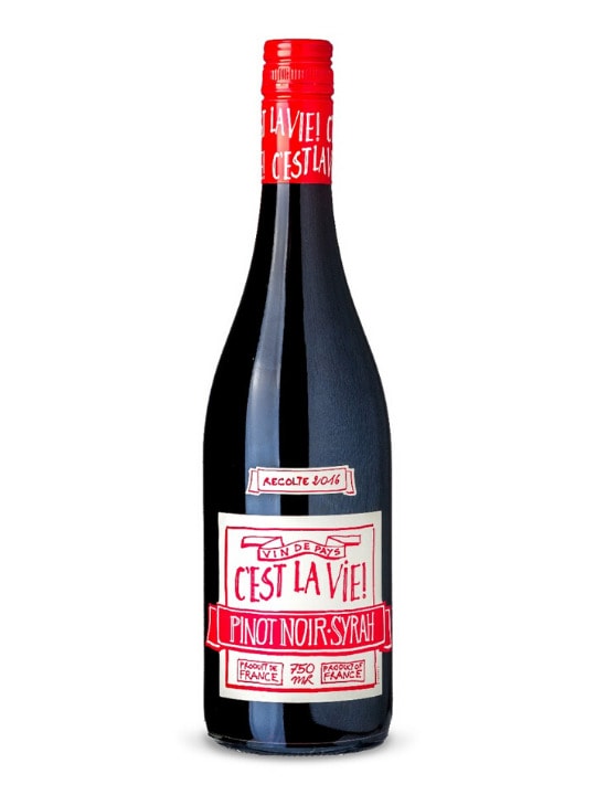 c est la vie pinot noir syrah 75cl