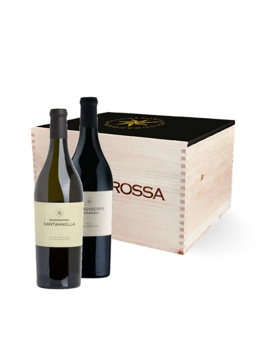 mandrarossa box 6 cavadiserpe santanella 75cl